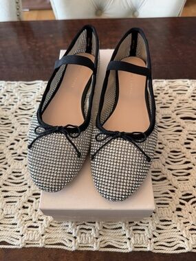 Loeffler Randall Leonie Crystal Flats - Size 9 - New in Box